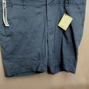 Hybrid & Company Navy Ladies Flat Front Shorts
